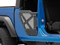 DV8 Offroad Half Doors with Aluminum Mesh; Rear (20-22 Jeep Gladiator JT)