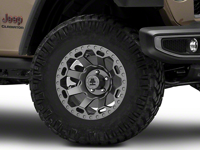 Mammoth Synister Charcoal Wheel; 17x9 (20-22 Jeep Gladiator JT)
