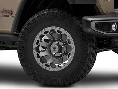Mammoth Synister Charcoal Wheel; 17x9 (20-23 Jeep Gladiator JT)