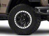 DV8 Offroad 886 Simulated Beadlock Matte Black Wheel; 17x9 (20-24 Jeep Gladiator JT)