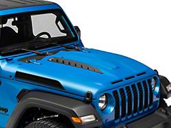 Unleash Series Hood with Functional Air Vents; Unpainted (20-22 Jeep Gladiator JT)