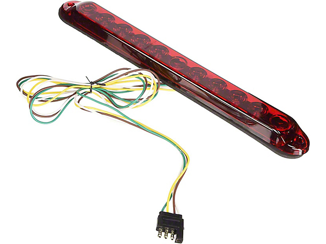 15-Inch Mini LED Tailgate Bar; Red (Universal; Some Adaptation May Be Required)