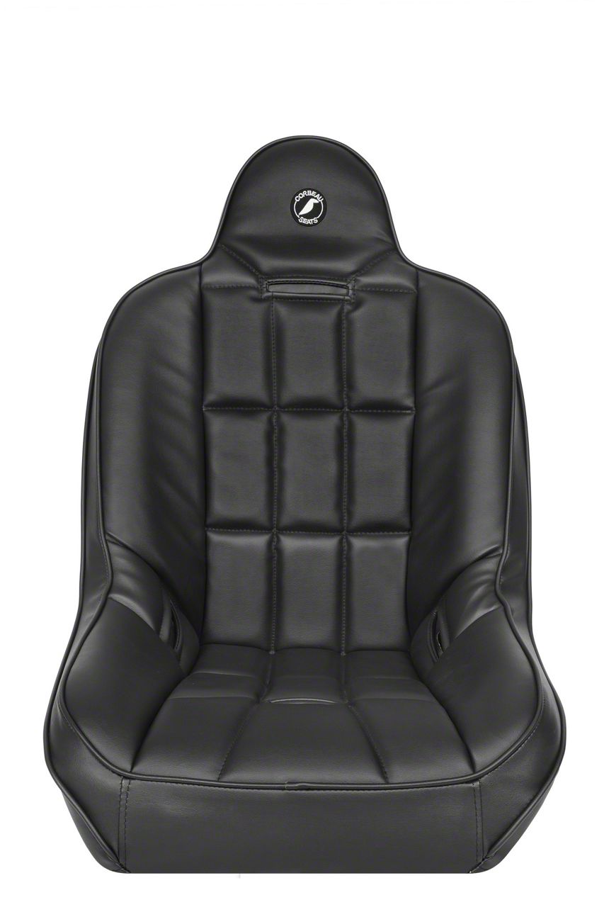 Corbeau Baja SS Suspension Seat; Black Vinyl (Universal; Some Adaptation May Be Required)