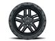 Black Rhino Barstow Textured Matte Black Wheel; 17x8 (07-18 Jeep Wrangler JK)