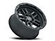 Black Rhino Barstow Textured Matte Black Wheel; 17x8 (07-18 Jeep Wrangler JK)