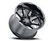 Black Rhino Oceano Gloss Gunblack with Stainless Bolts Wheel; 17x9.5 (07-18 Jeep Wrangler JK)