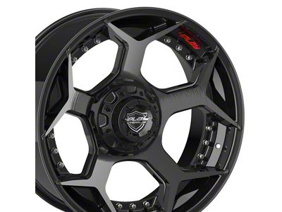 4Play 4P50 Brushed Black Wheel; 20x10 (99-04 Jeep Grand Cherokee WJ)