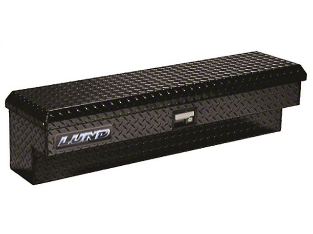 48-Inch Aluminum Side Mount Tool Box; Black (Universal; Some Adaptation May Be Required)