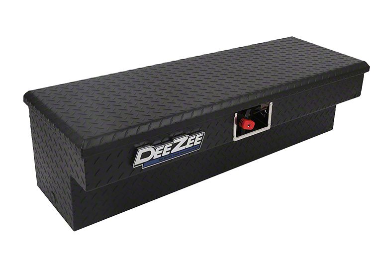 48Inch Padlock Side Mount Tool Box; Textured Black (Universal