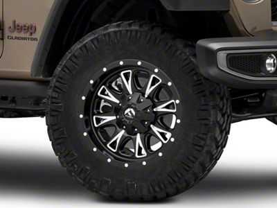 Fuel Wheels Throttle Matte Black Milled Wheel; 18x9 (20-24 Jeep Gladiator JT)