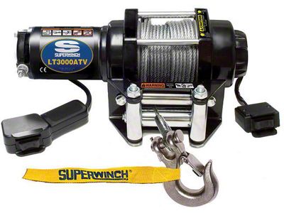 Superwinch 3,000 lb. LT3000 Winch with Steel Cable (Universal; Some Adaptation May Be Required)