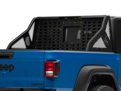 Fishbone Offroad Chase Rack with Molle Window Panel (20-23 Jeep Gladiator JT)