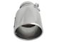 AFE MACH Force-XP 304 Stainless Steel Exhaust Tip; 6-Inch; Polished; Driver Side (Fits 4-Inch Tailpipe)