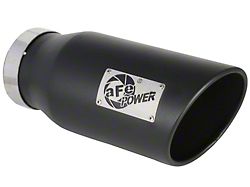 AFE 7-Inch MACH Force-XP 409 Stainless Steel Exhaust Tip; Black (Fits 5-Inch Tailpipe)