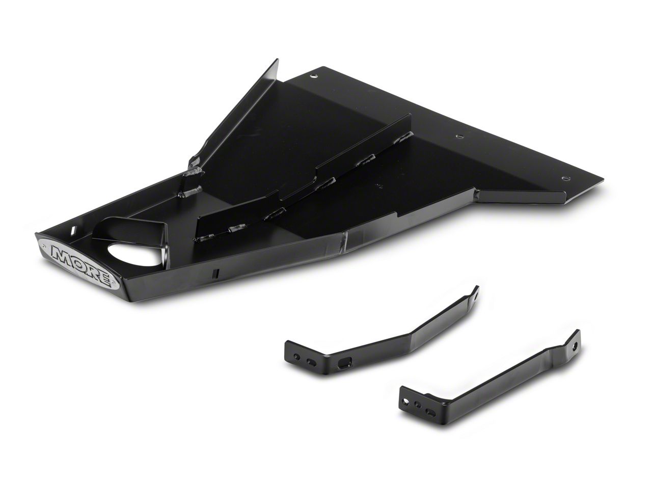 M.O.R.E. Jeep Gladiator Oil Pan/Transmission Skid Plate; Black JTOPSP