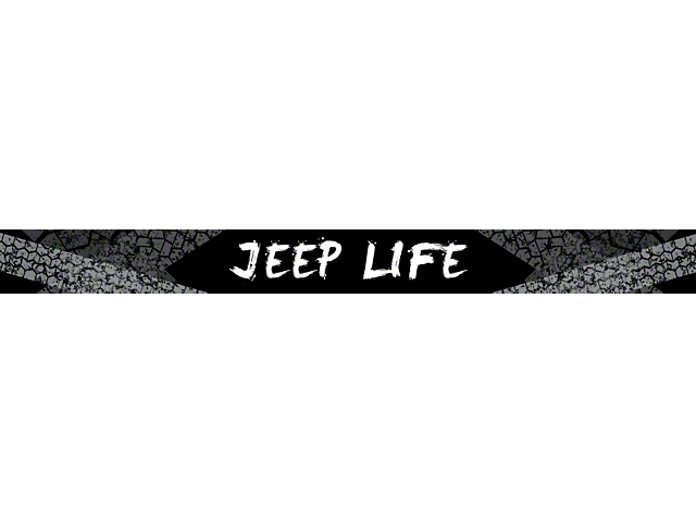 52-Inch LED Light Bar Cover Insert; Jeep Life