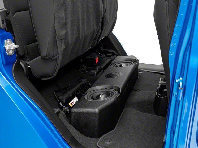 MB Quart Dual 8-Inch Underseat Subwoofer System Upgrade with 400 Watt Amplifier (20-24 Jeep Gladiator JT)
