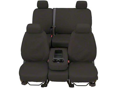 Covercraft Seat Saver Waterproof Polyester Custom Second Row Seat Cover; Gray (20-24 Jeep Gladiator JT w/ 40/60 Split Backrest Seat)