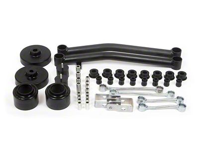 Daystar Suspension Lift Kit; 2-Inch Lift; Black; Includes Front Lower Control Arms (20-23 Jeep Gladiator JT)