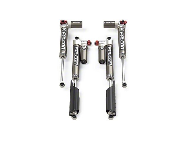 Falcon Shocks SP2 3.3 Fast Adjust Piggyback Front and Rear Shocks for 2 to 3-Inch Lift (21-24 3.0L EcoDiesel Jeep Gladiator JT)