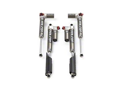 Falcon Shocks SP2 3.3 Fast Adjust Piggyback Front and Rear Shocks for 3.50 to 4.50-Inch Long Travel Lift (21-24 3.0L EcoDiesel Jeep Gladiator JT)