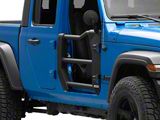 Realtruck Go Rhino Trailline Front Tube Doors; Textured Black (20-26 Jeep Gladiator JT)