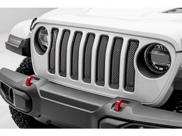 T-REX Grilles Sport Series Grille Insert; Polished (20-23 Jeep Gladiator JT w/o TrailCam, Excluding Sport & Mojave)
