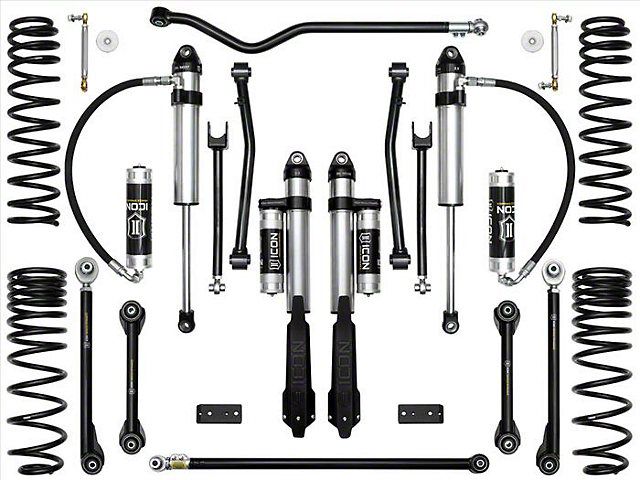 ICON Vehicle Dynamics 2.50-Inch Suspension Lift System with Tubular Rear Lower Links; Stage 7 (20-23 Jeep Gladiator JT)
