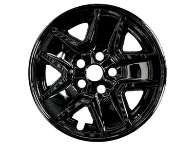 17-Inch Impostor 5-Spoke Wheel Covers; Gloss Black ABS (20-24 Jeep Gladiator JT Sport S)