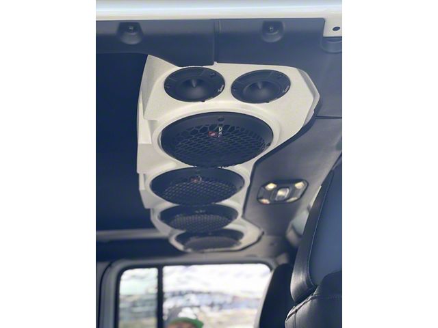 American SoundBar Empty Speaker Enclosure; White (18-24 Jeep Wrangler JL)