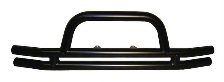 Front Double Tube Bumper; Black (20-23 Jeep Gladiator JT)