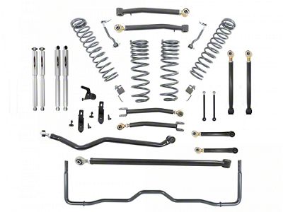 Belltech 4-Inch Suspension Lift Kit with Trail Performance Shocks and Rear Anti-Sway Bar (20-24 Jeep Gladiator JT Launch Edition, Rubicon)