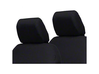 Bartact Front Seat Headrest Covers; Black (20-24 Jeep Gladiator JT)