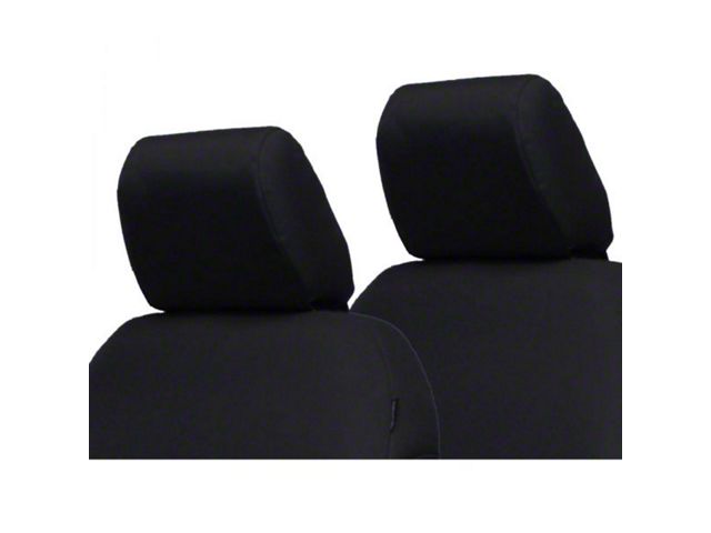 Bartact Rear Seat Headrest Covers; Black (20-24 Jeep Gladiator JT)