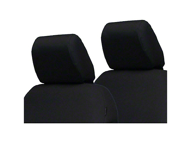 Bartact Tactical Series Front Seat Headrest Covers; Black (20-23 Jeep Gladiator JT)