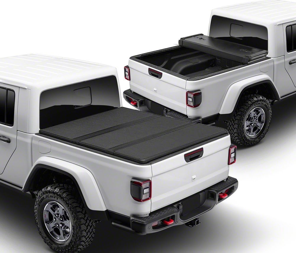 Jeep Gladiator Hard Tri Fold Tonneau Cover 20 23 Jeep Gladiator Jt Free Shipping