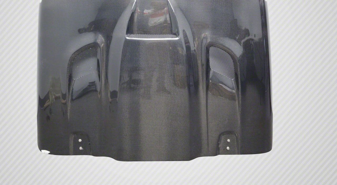 Jeep Gladiator Hellcat Style Hood; Carbon Fiber (2023 Jeep Gladiator