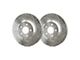 SP Performance Double Drilled and Slotted Rotors with Silver Zinc Plating; Front Pair (20-24 Jeep Gladiator JT)