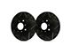 SP Performance Peak Series Slotted Rotors with Black Zinc Plating; Front Pair (18-24 Jeep Wrangler JL w/ 342mm Vented Rear Rotors)
