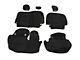 TruShield Neoprene Front and Rear Seat Covers; Black (20-24 Jeep Gladiator JT w/o Rear Cup Holder)