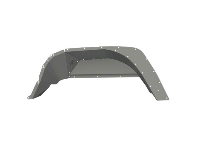 Road Armor Stealth Rear Fender Liners; Raw Steel (20-24 Jeep Gladiator JT)
