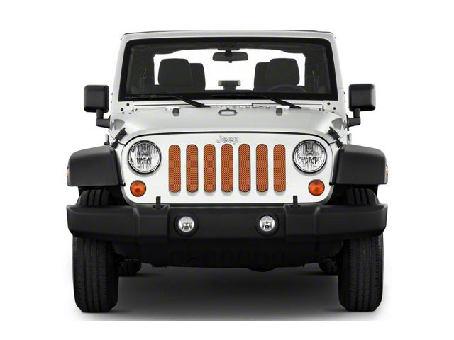 Under The Sun Inserts Grille Insert; Amber Fire Pearl (20-23 Jeep Gladiator JT w/o TrailCam; 2024 Jeep Gladiator JT Sport)