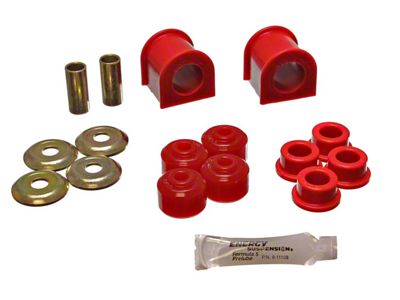 Front Sway Bar Bushings; 1-Inch; Red (93-98 Jeep Grand Cherokee ZJ)