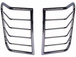 Rugged Ridge Euro Tail Light Guards; Stainless Steel (05-10 Jeep Grand Cherokee WK)