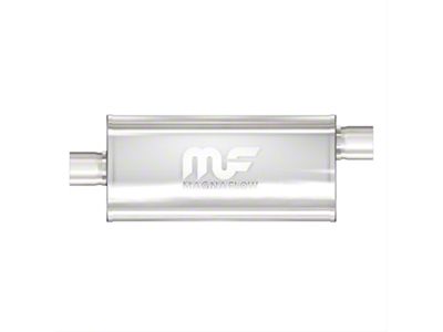Magnaflow 5x8-Inch Oval Center/Center Straight-Through Performance Muffler; 2.50-Inch Inlet /2.50-Inch Outlet (Universal; Some Adaptation May Be Required)