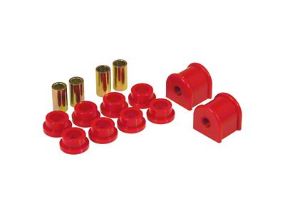 Rear Sway Bar and End Link Bushing Kit; 9/16-Inch Bar; Red (99-04 Jeep Grand Cherokee WJ)