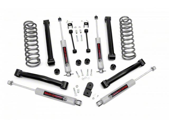 Rough Country 3.50-Inch Suspension Lift Kit with Premium N3 Shocks (93-98 4.0L Jeep Grand Cherokee ZJ)