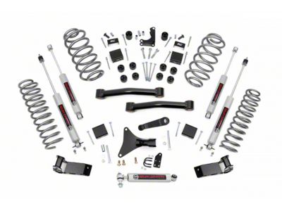 Rough Country 4-Inch Suspension Lift Kit with Premium N3 Shocks (99-04 4.0L Jeep Grand Cherokee WJ, Excluding AWD)