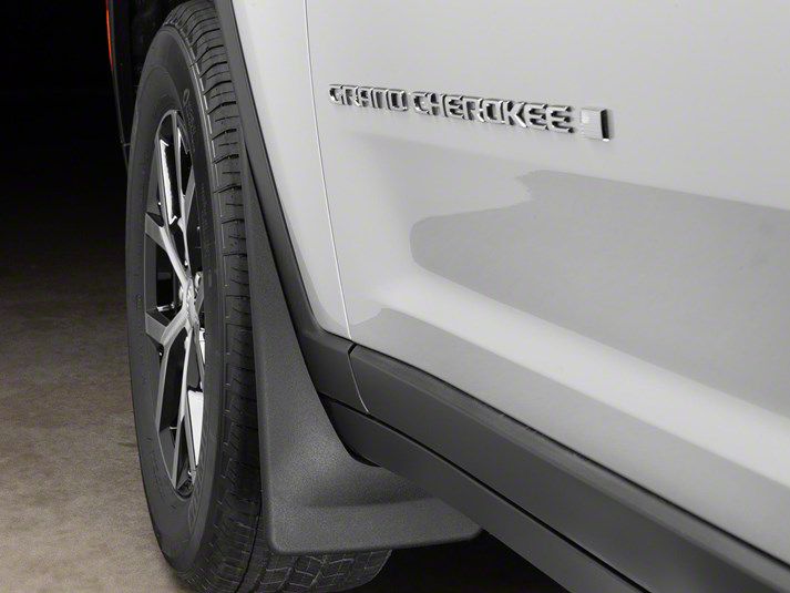 Weathertech Jeep Grand Cherokee NoDrill Mud Flaps; Front; Black 110141