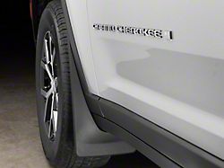 Weathertech No-Drill Mud Flaps; Front; Black (22-24 Jeep Grand Cherokee WL)